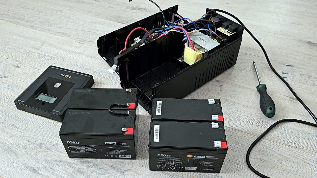 🪫 How to replace the batteries in dual battery (24V total) nJoy Cadu UPS 🔋