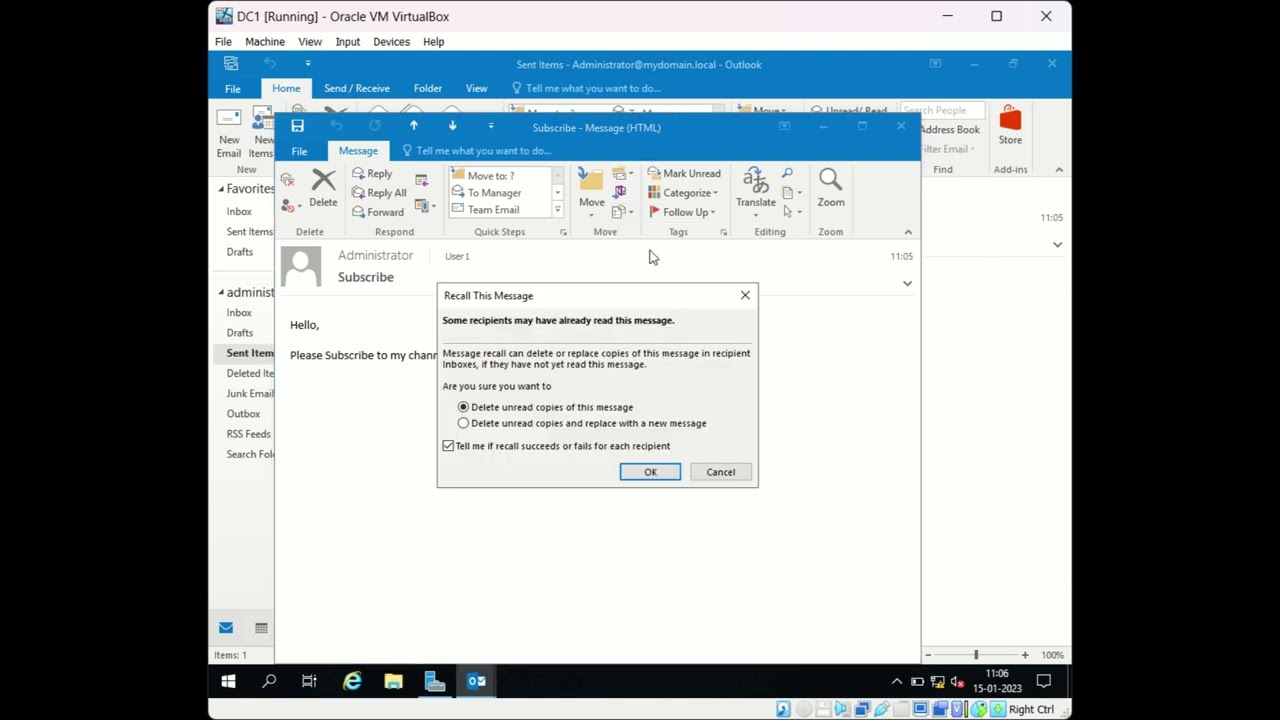 How to Recall Sent Email in Outlook | Microsoft Outlook 2016/19/365