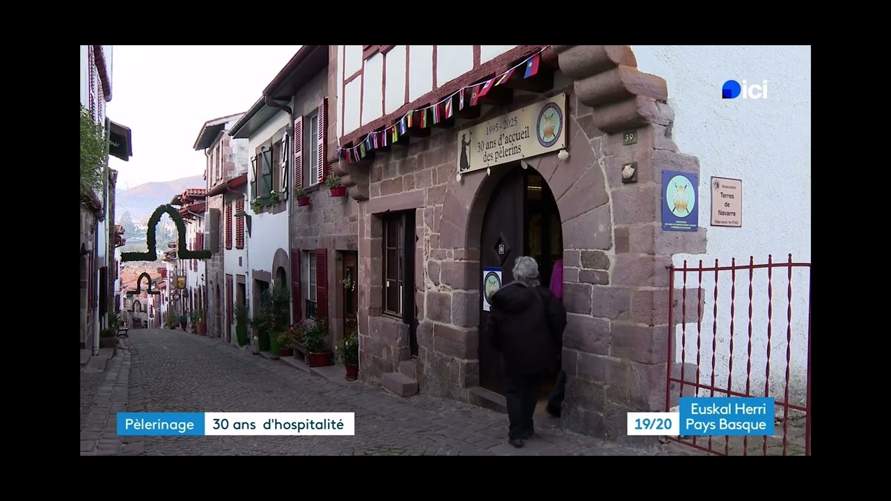 FR3 nous filme pour les 30ans de l’accueil pèlerins #compostelle #caminodesantiago 