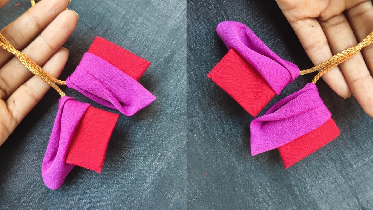 Latkan Making at Home | Blouse Flower Design | Making Fabric Latkan for Blouse | Sewing Tutorial