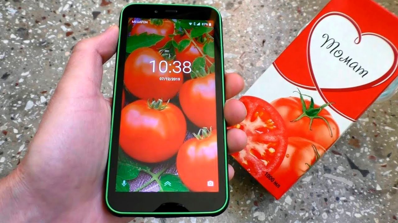 Incoming call in tomato juice!