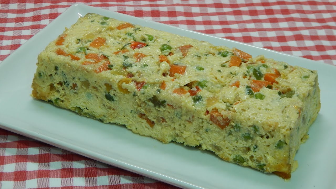 Receta fácil de terrina de verduras y queso (pastel de verduras)