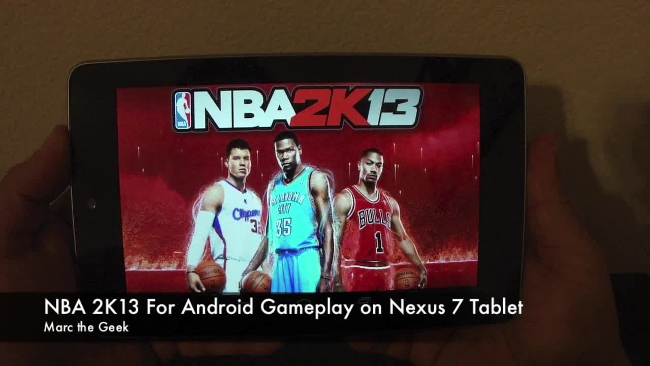 NBA 2K13 For Android Gameplay On Nexus 7 Tablet