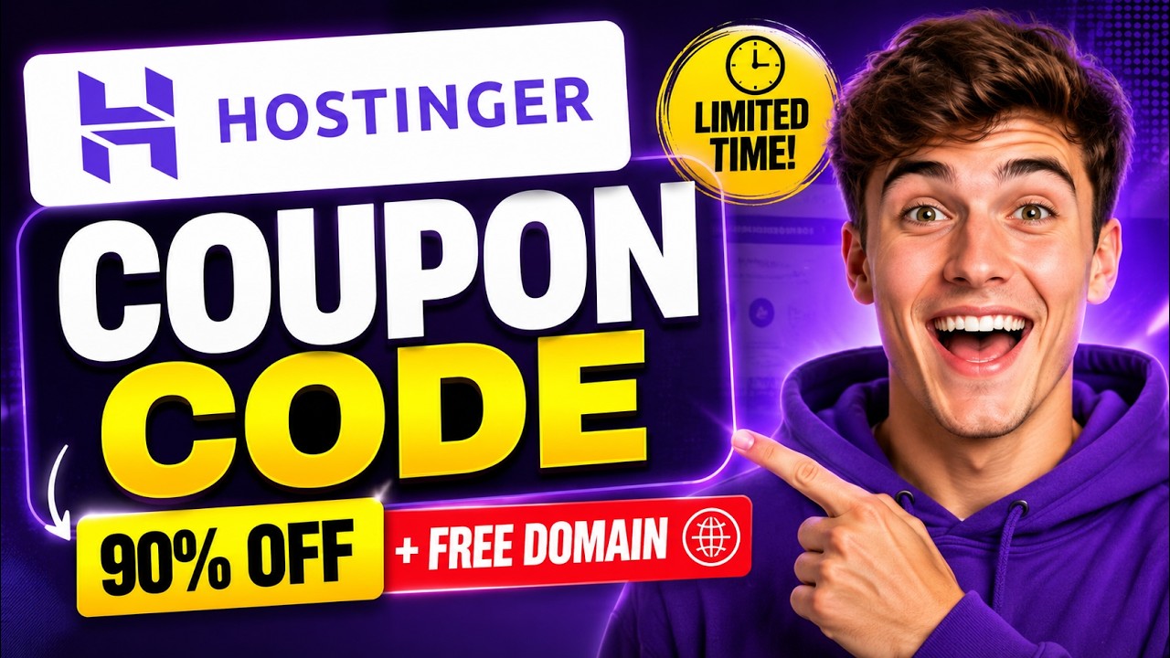 Hostinger Coupon Code 2026 🔥 Get 90% OFF + FREE Domain (Limited Time!)