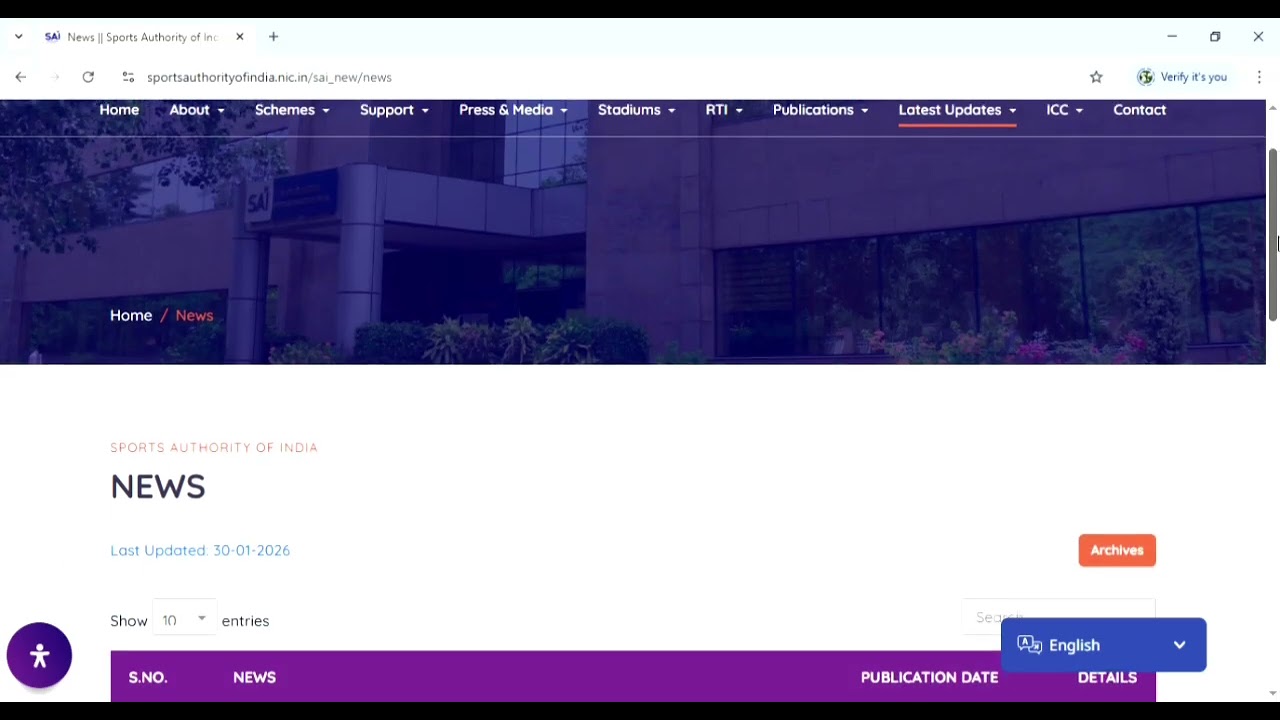 SAI application form process