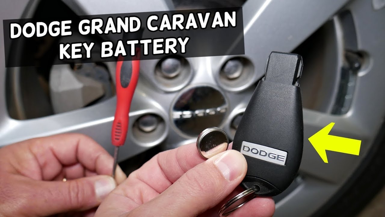 DODGE GRAND CARAVAN KEY FOB BATTERY REPLACEMENT REMOVAL. KEY NOT WORKING, NOT LOCKING, UNLOCKING FIX