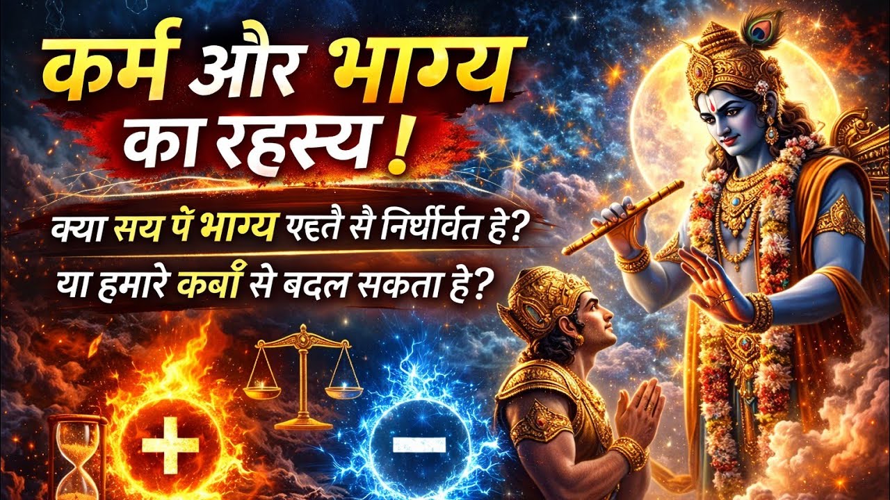 कर्म और भाग्य का रहस्य | प्रेरणादायक आध्यात्मिक कथा | श्रीकृष्ण की सीख | Hindi Moral Story #trending