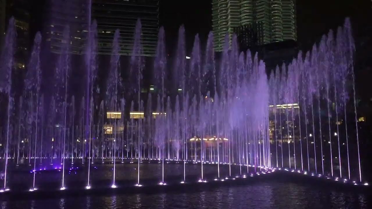 Musical Water Fountain Light Show | Suria KLCC Twin Towers | Esplanade Symphony Lake Ep 09