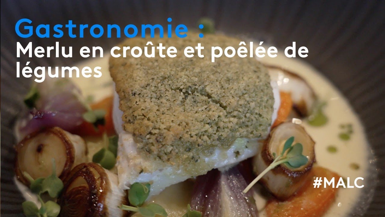 Gastronomie : merlu en croûte et poêlée de légumes