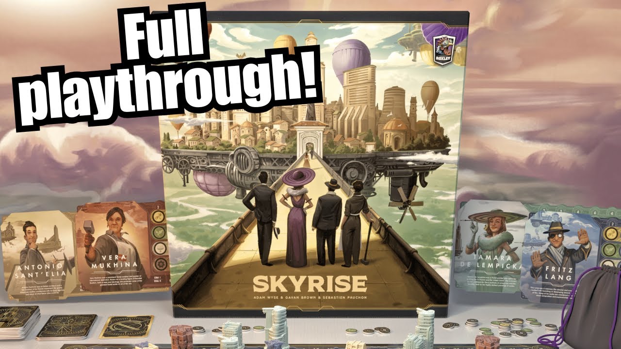 Full playthrough of the board game Skyrise