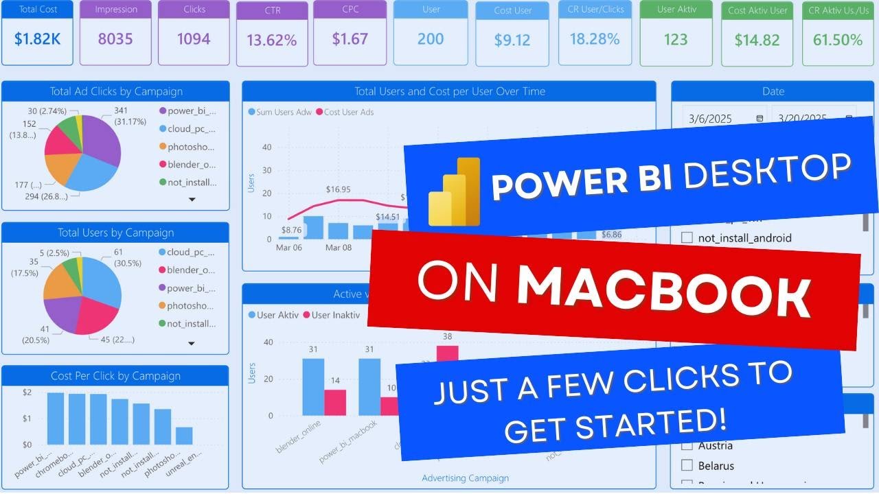 Power BI Desktop on MacBook: Just a Few Clicks to Get Started!