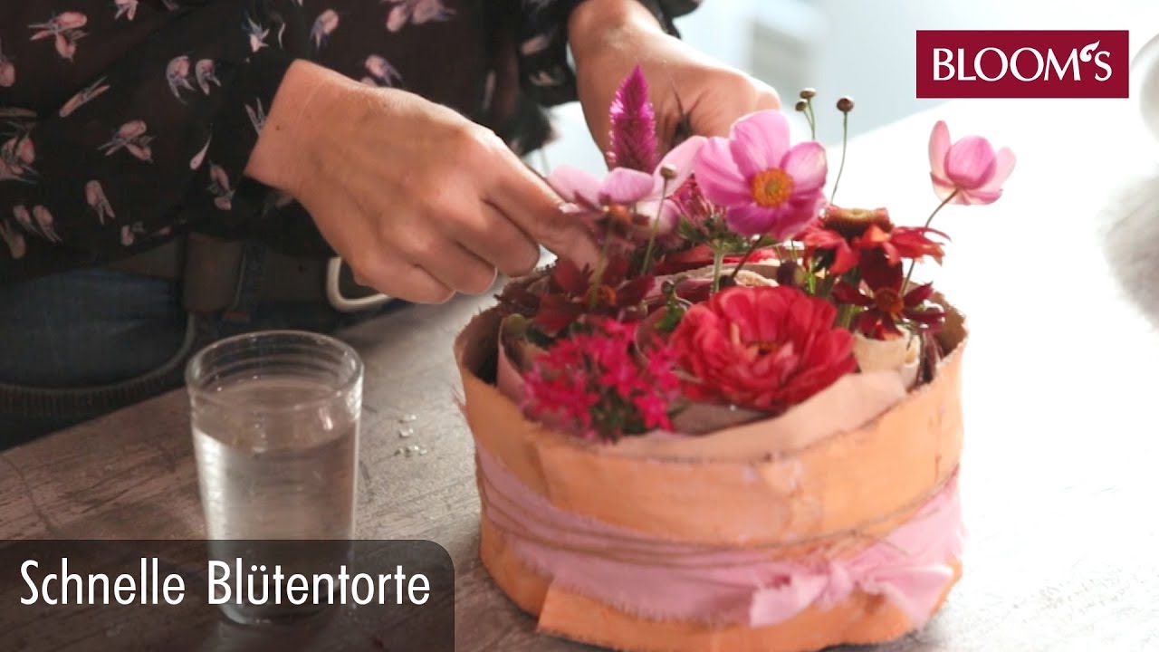 Torte aus Blüten | DIY Sommerdeko | summer decoration | BLOOM’s Floristik