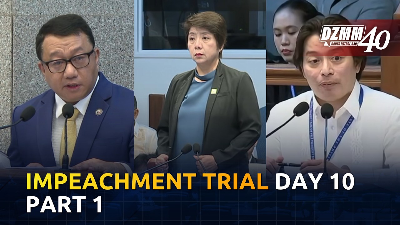 Impeachment trial day 10 part 1 | DZMM (29 July 2026)