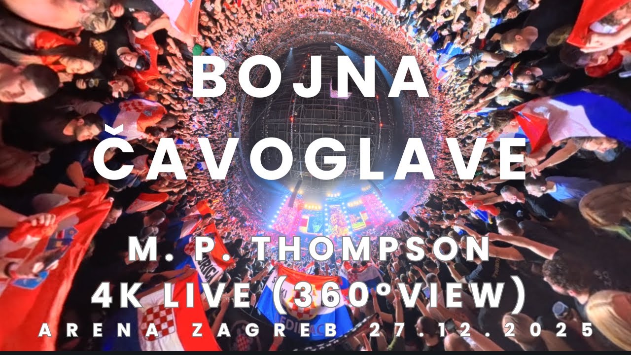 Bojna Čavoglave  - Thompson 4K Uživo 27.12.2025 Arena Zagreb (360° VIEW)