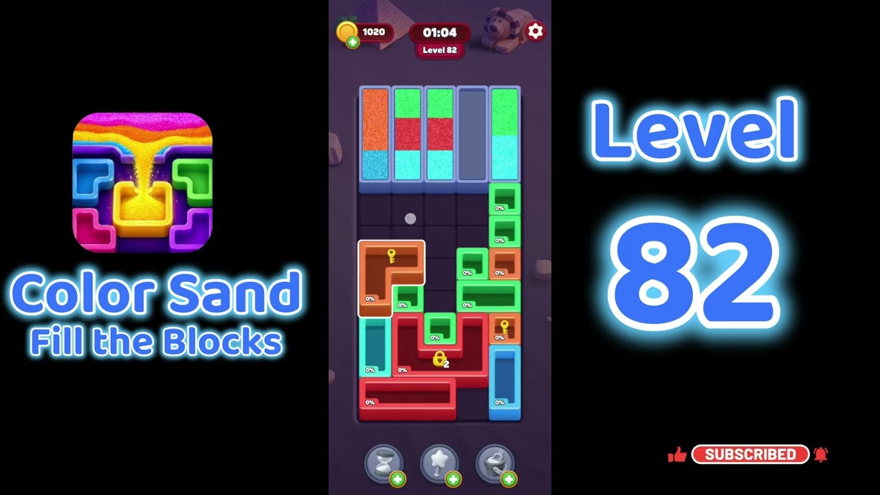 Color Sand Fill The Blocks Level 82🧩🌈 | Gameplay Walkthrough | Go Answer