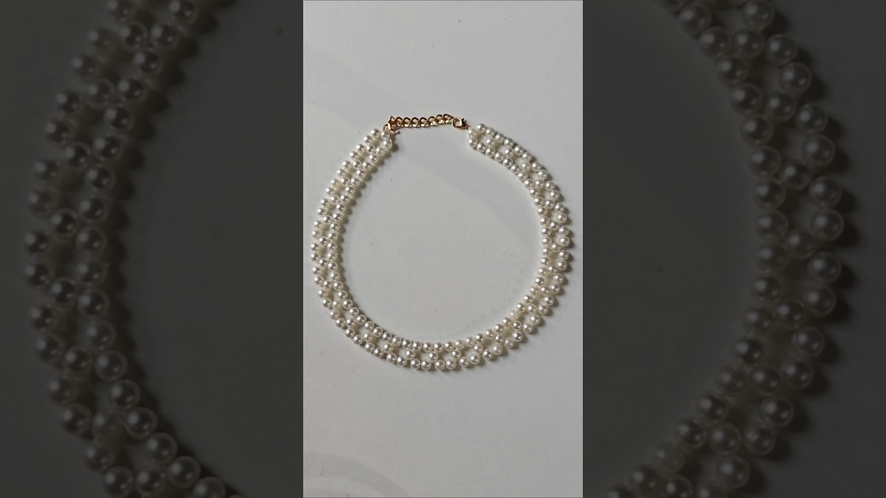 Simple & Classy Pearl Necklace Making | Latest Moti Jewellery Design | Beautiful Jewelry Craft Idea