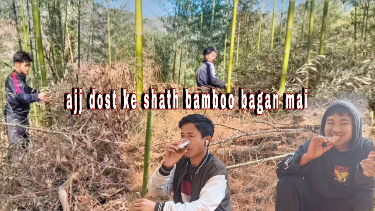 AJ DOST KE SHATH BAMBOO BAGAN MAI 🌿🎍.