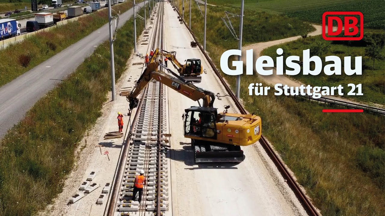 Gleisbau für Stuttgart 21 | Deutsche Bahn baut auf den Fildern