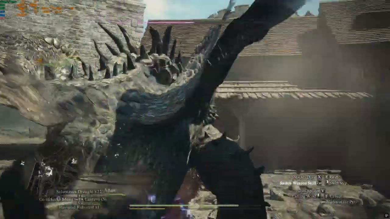 Dragon in the city Dragon's Dogma 2 RTX 5090 4K Max DLSS 4.5(M)  DLAA/FGx2