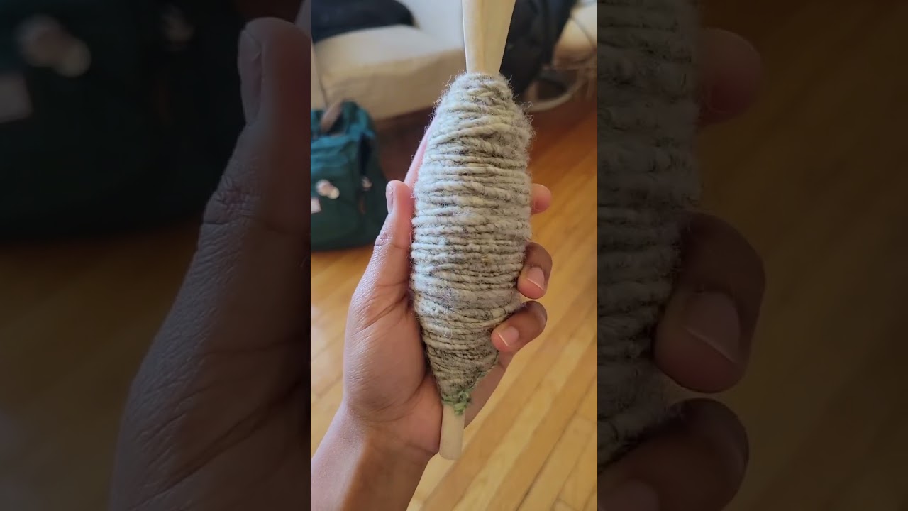 Turns out spinning your own yarn is a full workout with bonus back pain! Who knew?!