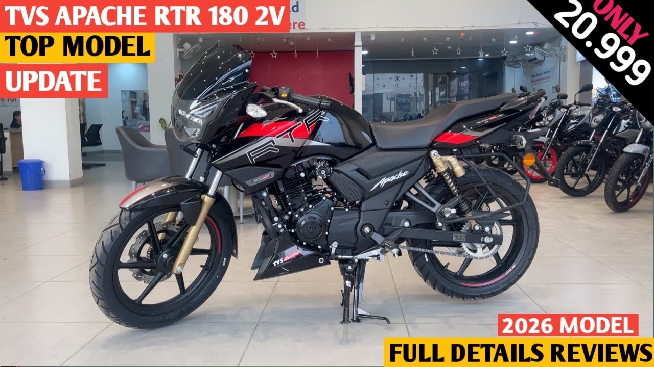 New 2026 Tvs Apache RTR 180 2v ReviewPrice & mileage | tvs apache rtr 180 | tvsapache