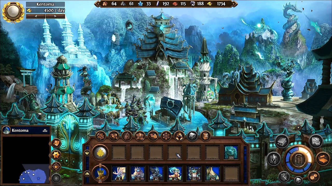 Sanctuary - fully built town + all units with Kirin dragon - Heroes 7.5 mod Ultimate Edition