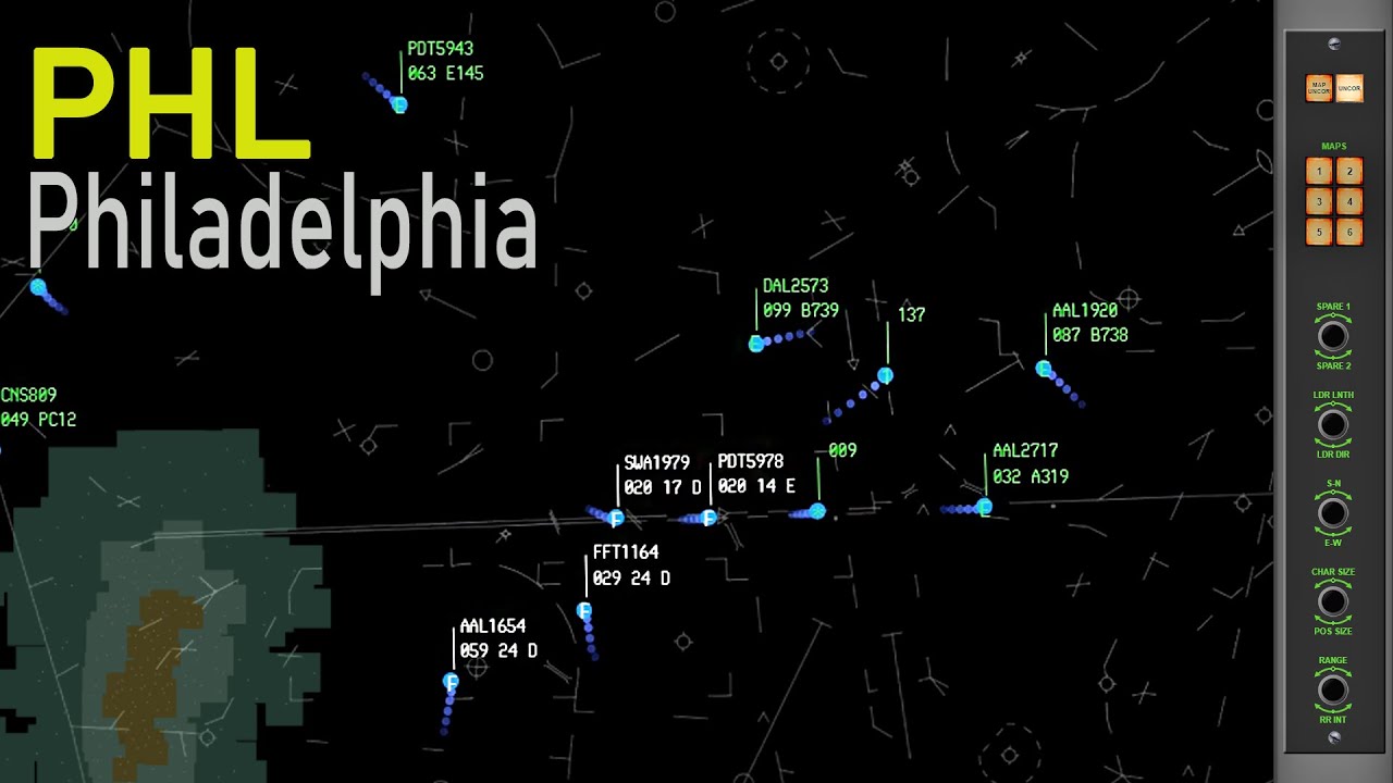 ATC RADAR | [PHL] | Philadelphia Tracon (FINAL Sector)