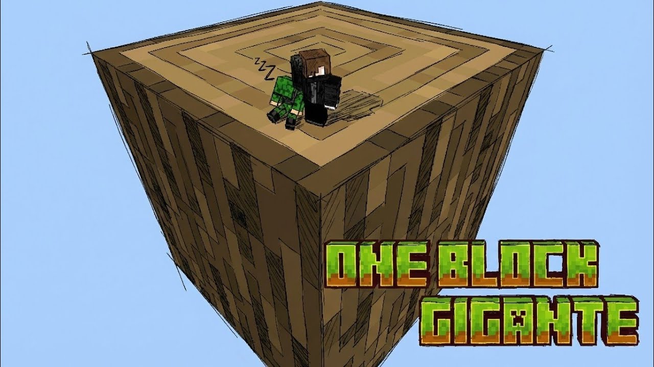 One Block pero somos enanos en Minecraft 