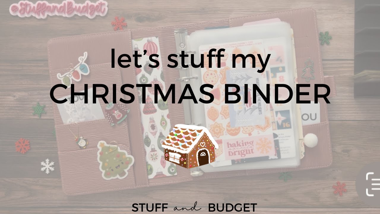 CHRISTMAS BINDER Stuffing with a Little Helper 🎄🥰