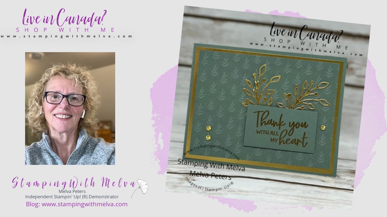 Live with Stamping With Melva - Stampin' Up! Fitting Florets