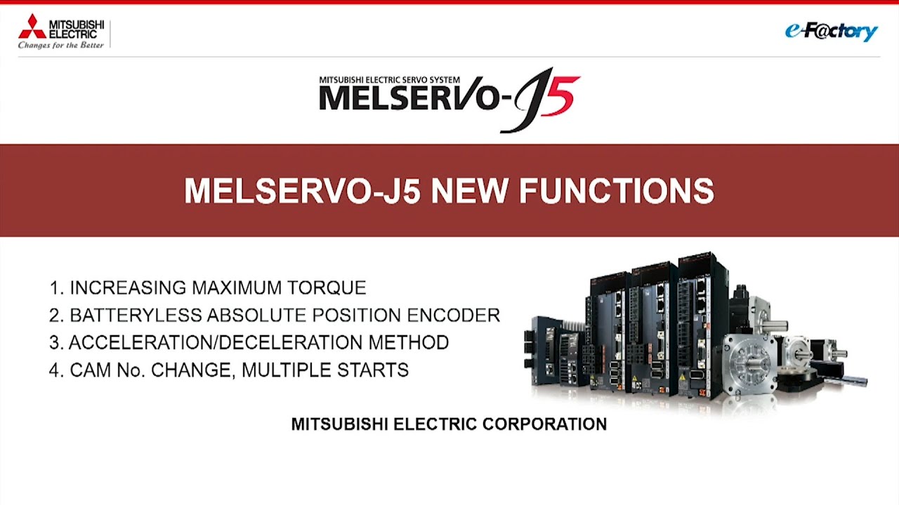 MELSERVO-J5 series New Functions