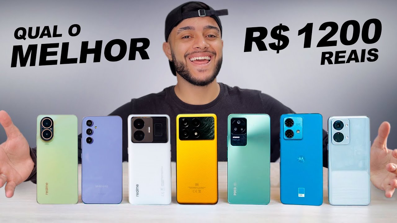 Melhores CELULARES até R$1200 de CADA MARCA em 2025!