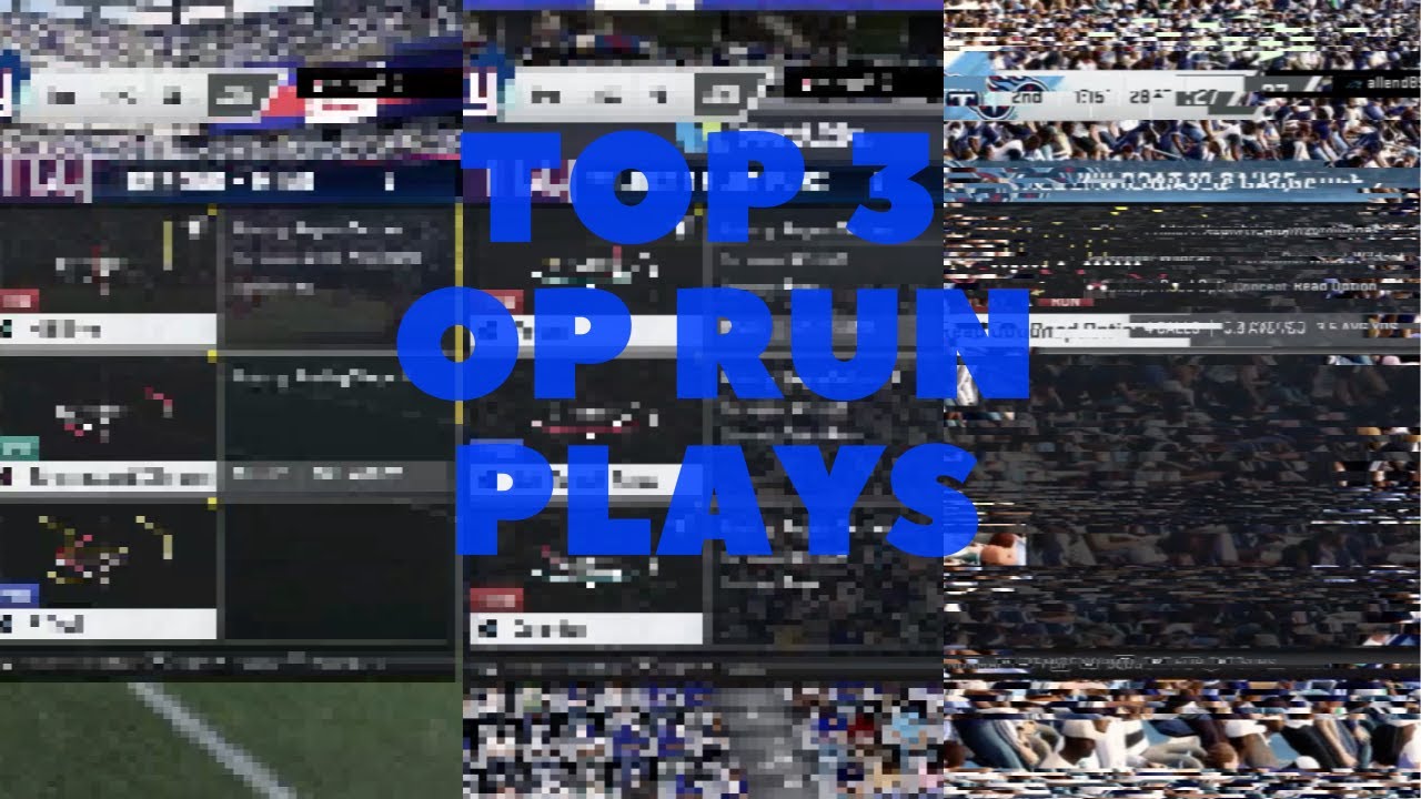 Top 3 Overpowered Run Plays in Madden 20