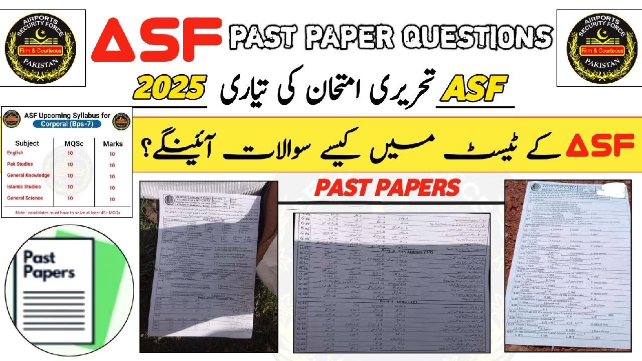 written test preparation|Asf new jobs syllabus |ASF ASI, Corporal, Udc, Ldc