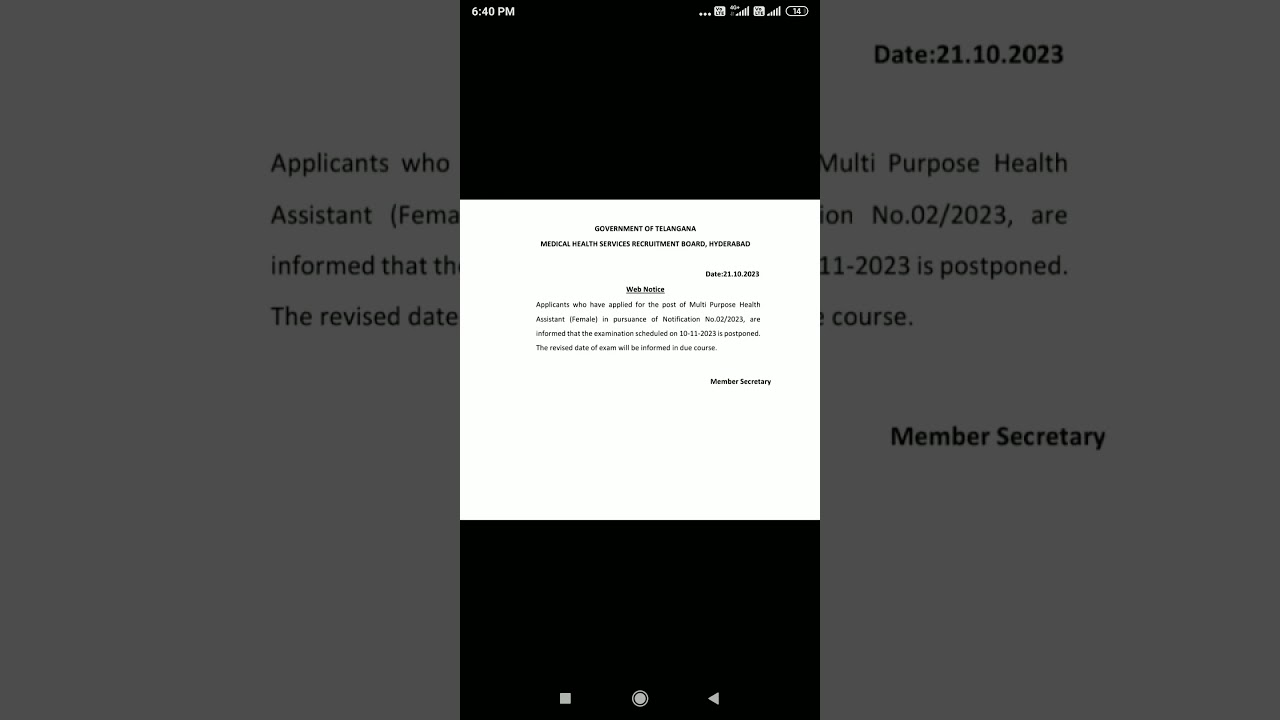 #MPHW#ANM RECRUITMENT 2023#EXAMINATION COMPLETE DETAILS NOTIFICATION #