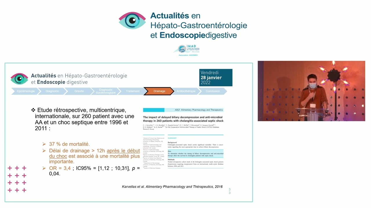 Angiocholite  prise en charge en 2022 Pas de son 1