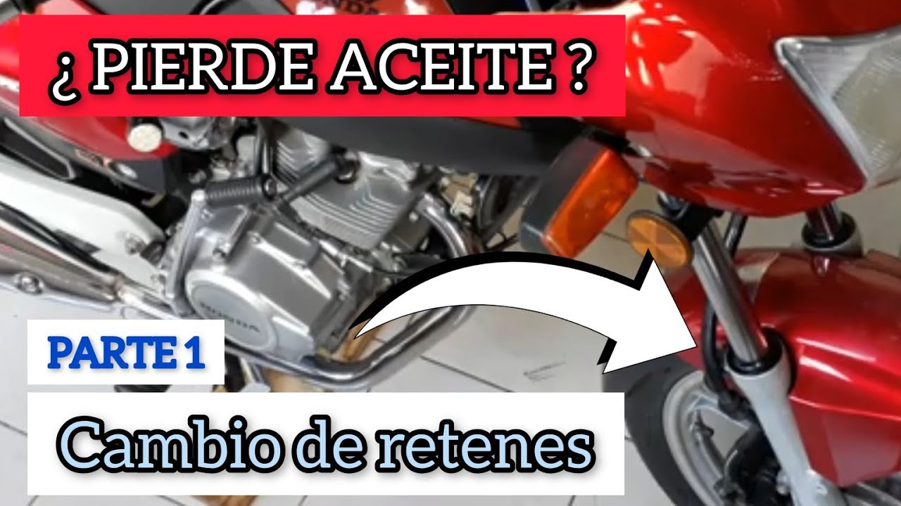 Cambio de reten suspension moto Honda storm CG 125 150 XR 125 150  Parte 1