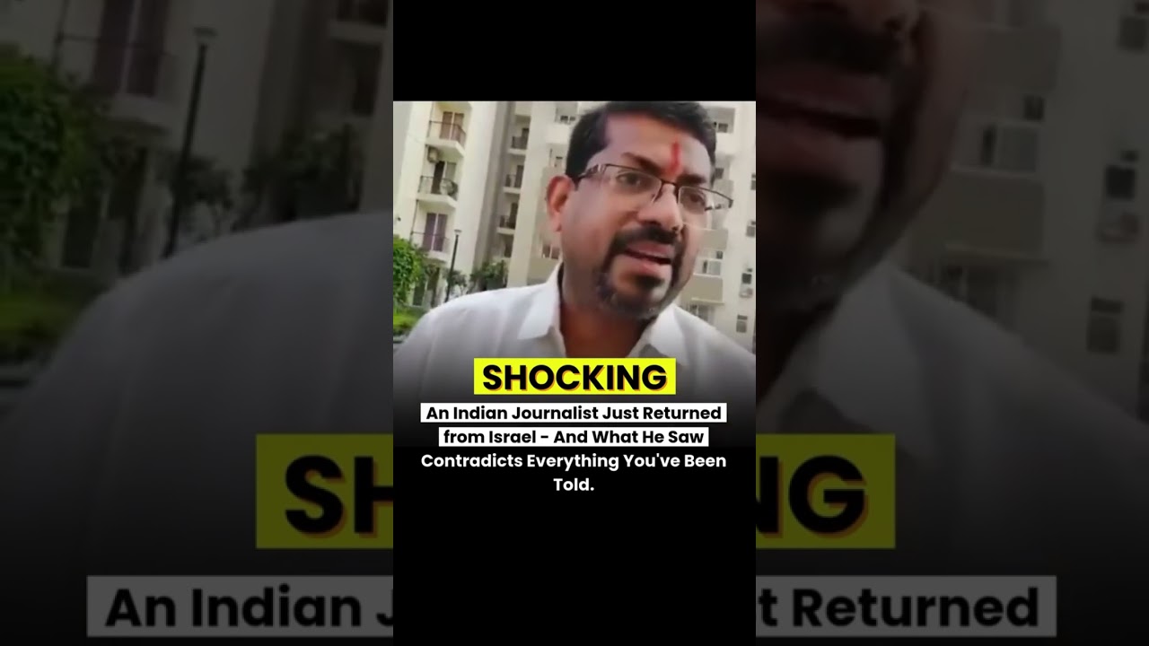 What Indian Journalist Saw in Israel? #iranisraelwar #israelpalestineconflict #shocking  #viralvideo