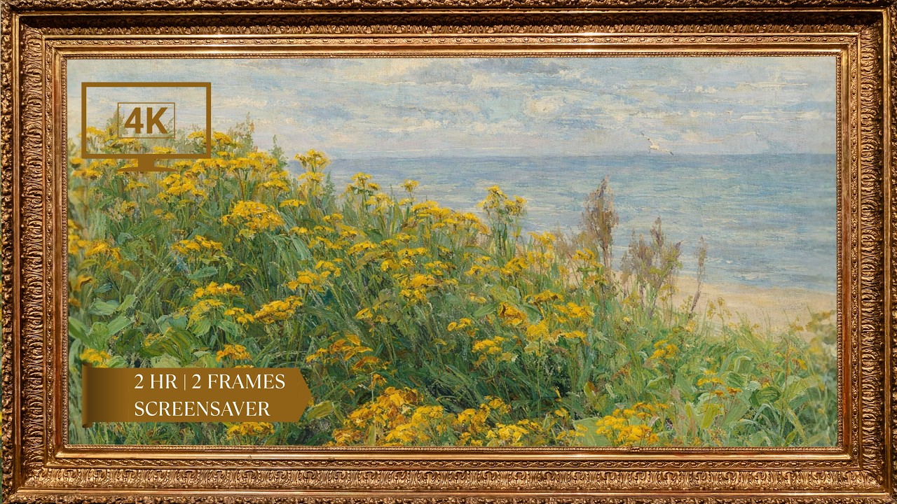 Fine Spring Day Wallpaper -  4K Fine Art TV Screensaver | 2 Frame Options | 2 Hour Video, No Sound