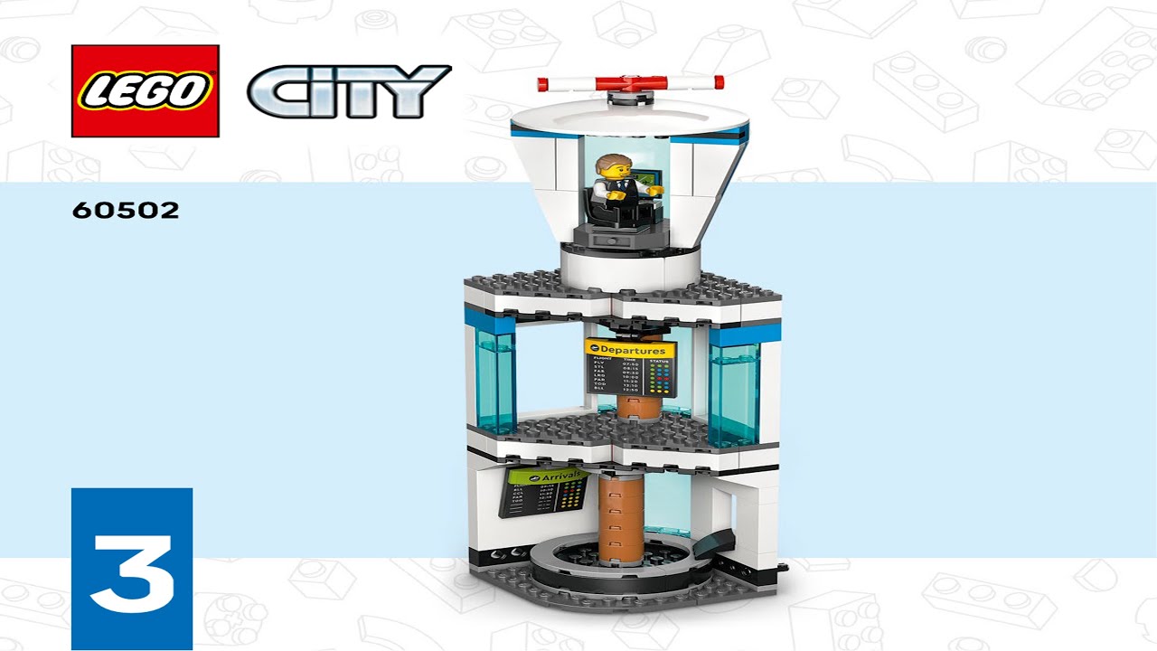LEGO Instructions - City - 60502 - Airport with Airplane - Airport (Book 3)