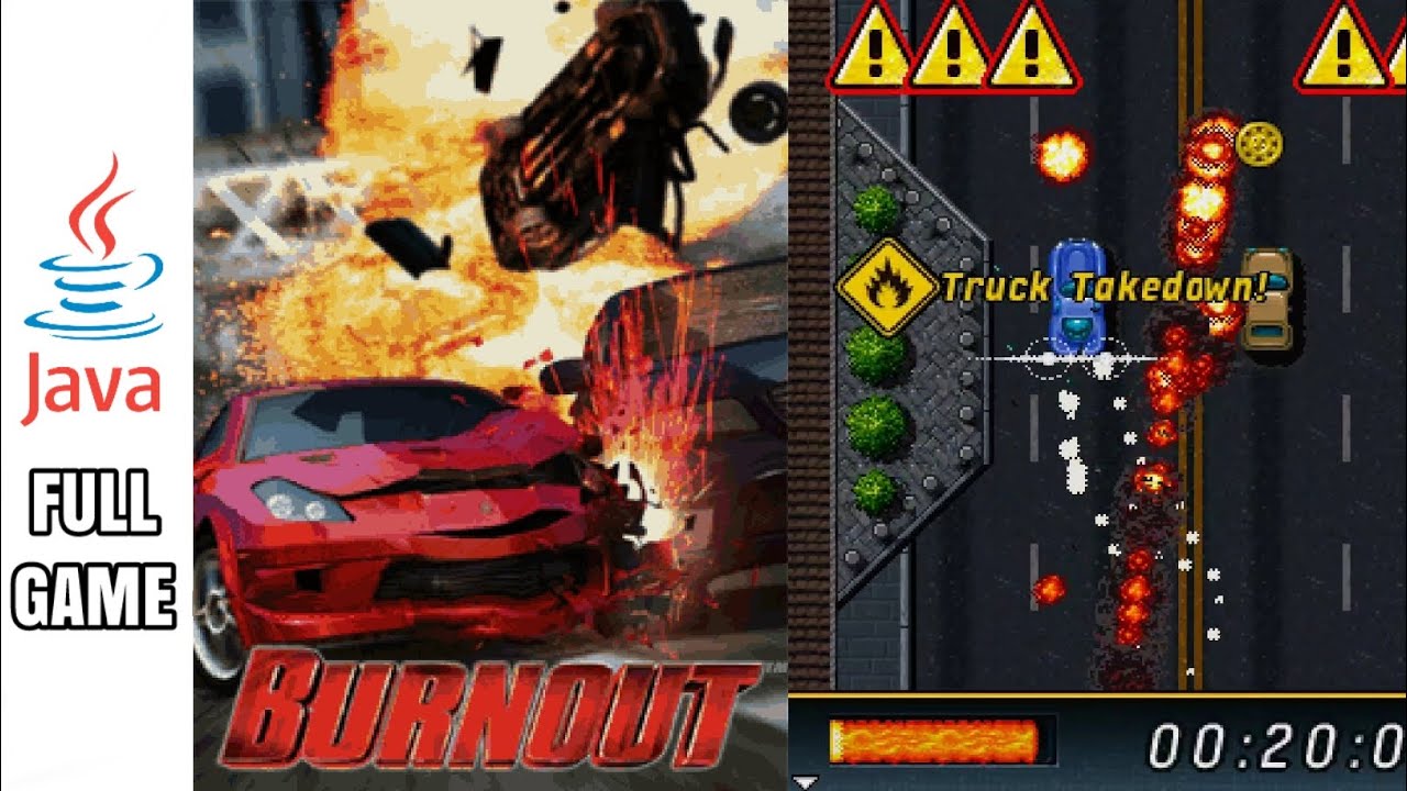 BURNOUT - Java Game (Full Gameplay No Commentary)
