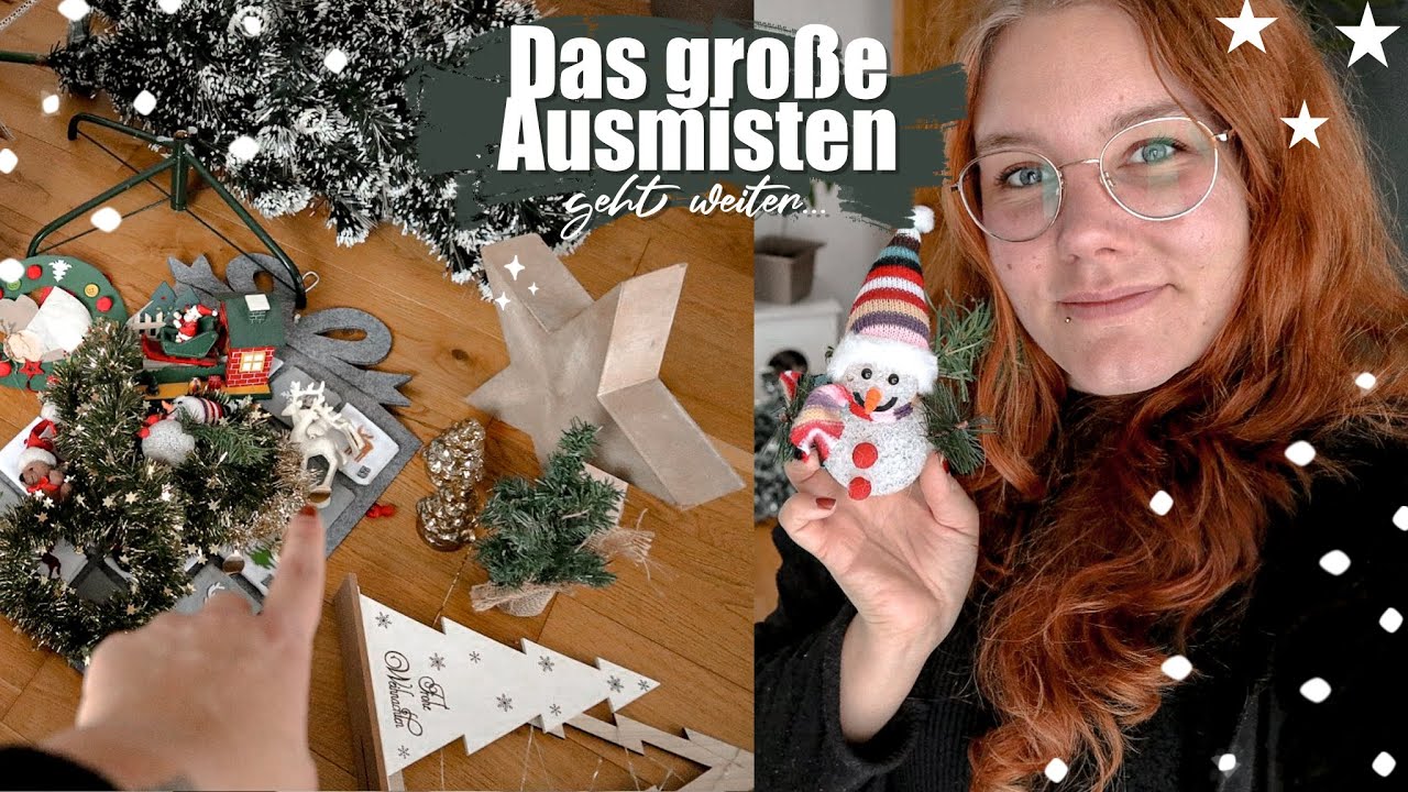 DAS GROSSE AUSMISTEN GEHT WEITER | Weihnachtsdeko ausmisten | Minimalismus Challenge