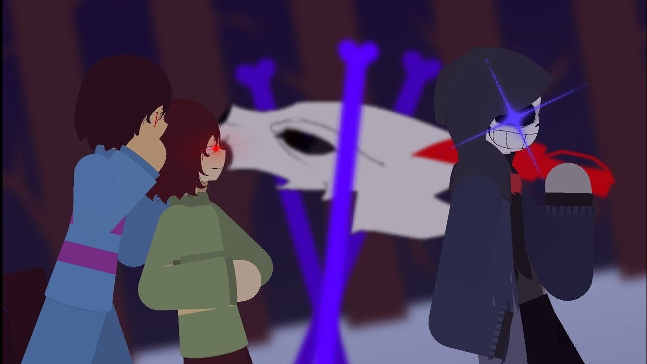 Cold Sans (Fanmade AU) VS Chara #Sticknodespro #Undertale