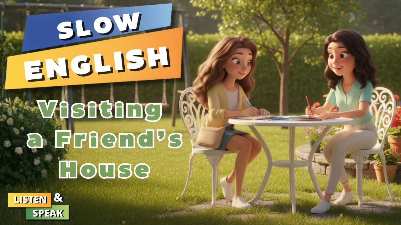 Visiting a Friend’s House 🏡 | Learn English with a Daily Life Story I Slow English