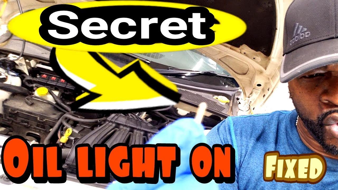 OIL LIGHT  FLICKERING SECRET FIX. Replace oil sender and do this. Dodge Jeep Chrysler PT Cruiser.
