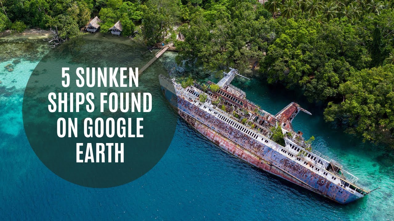 5 затонувших кораблей, найденных в Google Earth #1
