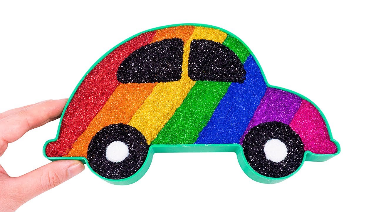 Satisfying Video DIY How To Make Rainbow Car Slime Cutting Lollipop Candy ASMR 💕🌟