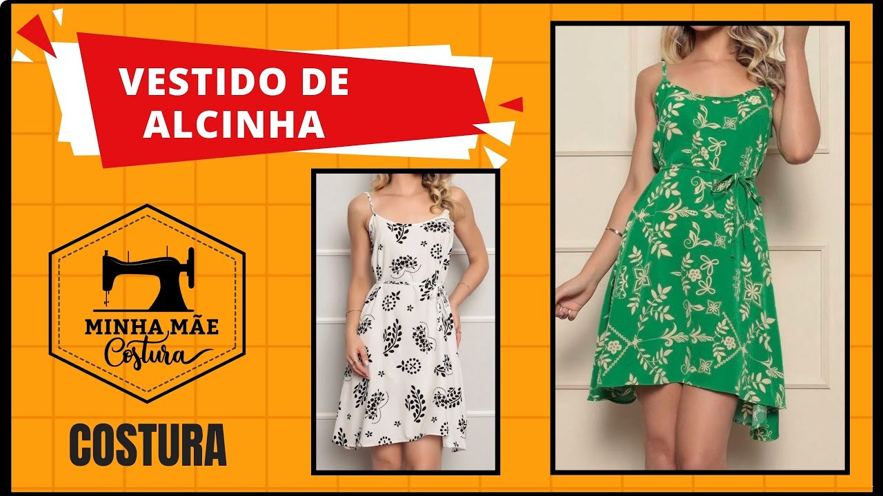 Vestido de alcinha - passo a passo da costura