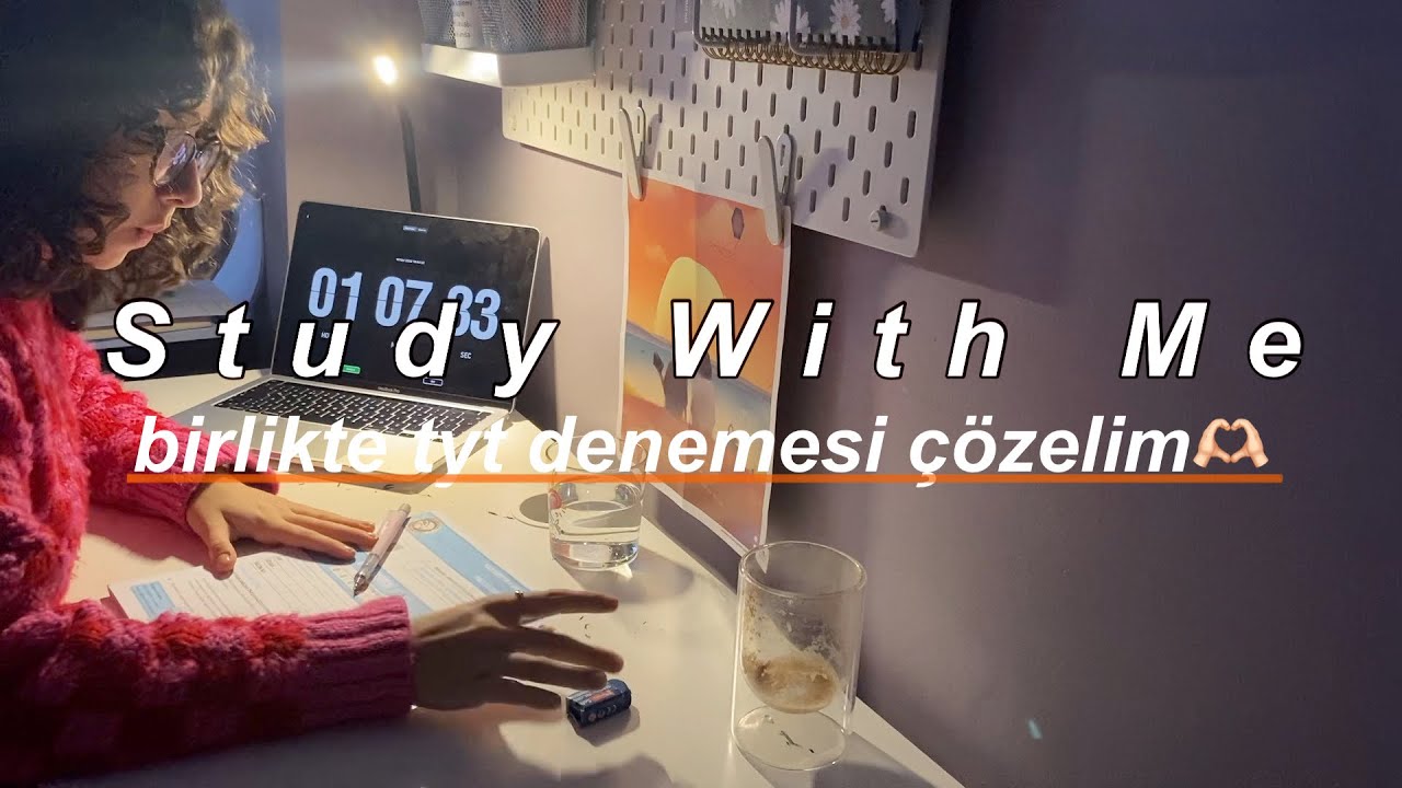 Study With Me | beraber tyt denemesi çözelim,müziksiz,kesintisiz