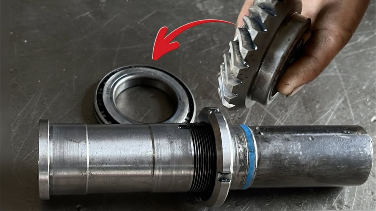The peanut machine's shaft broke, and the mechanic did a brilliant job rebuilding it.
